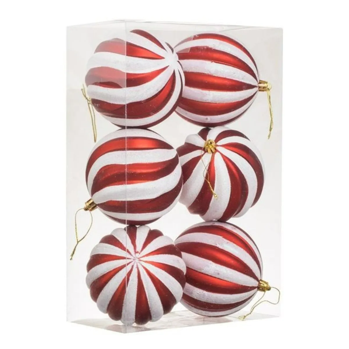 Articole Craciun - Globuri Craciun Din Plastic 15cm  6/set