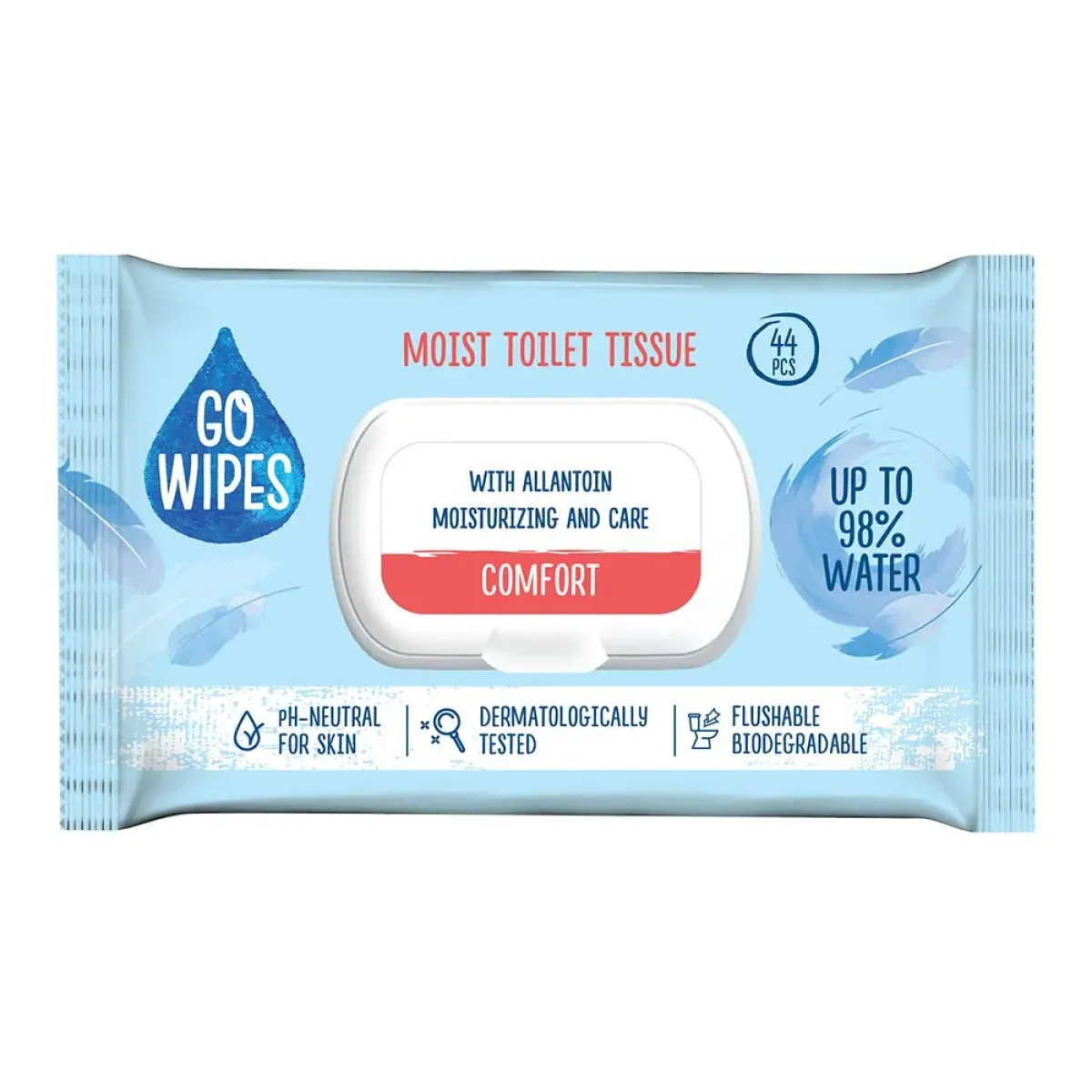 Igiena Intima - Go Wipes Hartie Igienica Umeda 44buc