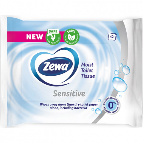 Servetele Intime - Hartie Igienica Umeda, Zewa, Sensitive, 42 buc