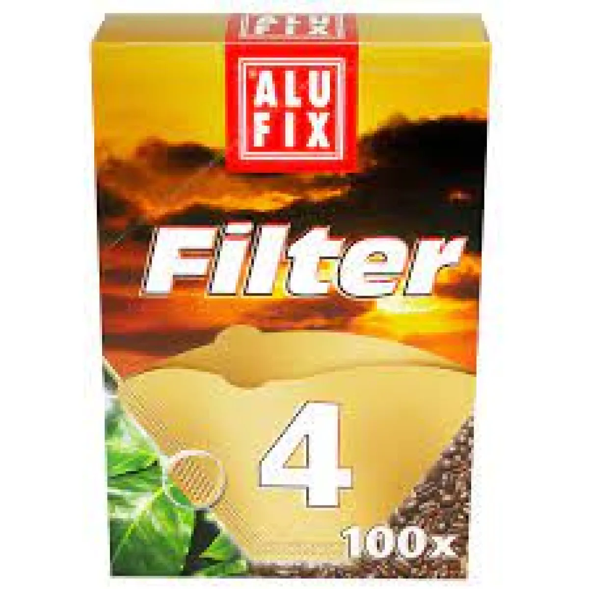 Articole pentru Bucatarie - Hartie Pentru Filtru Cafea, Alufix, Nr 4 , 100 buc
