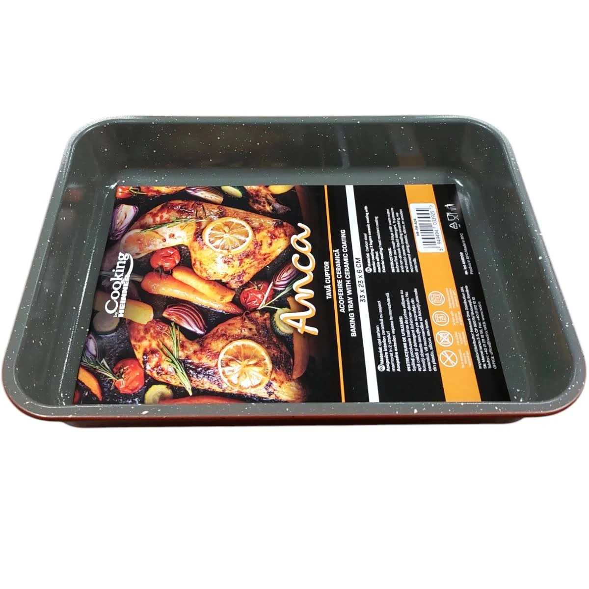 Uz Casnic - HEINNER TAVA CUPTOR ACOPERIRE CERAMICA 33X23X6CM HR FM A06