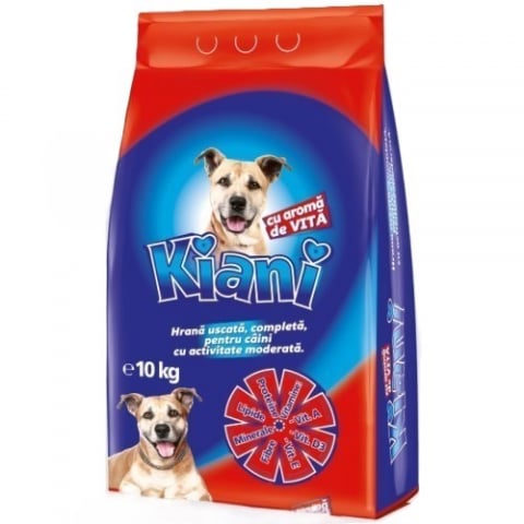 Hrana, Accesorii si Ingrijire Animale - Hrana Uscata Pentru Caini, Kiani, Gust de Vita, 10kg