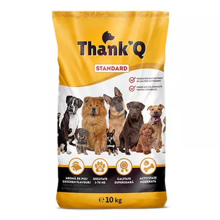 Hrana, Accesorii si Ingrijire Animale - Hrana Uscata Pentru Caini, Thank Q, Aroma de Pui, 10 kg - ThanQ
