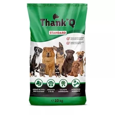 Hrana, Accesorii si Ingrijire Animale - Hrana Uscata Pentru Caini, Thank Q, Aroma de Vita, 10 kg