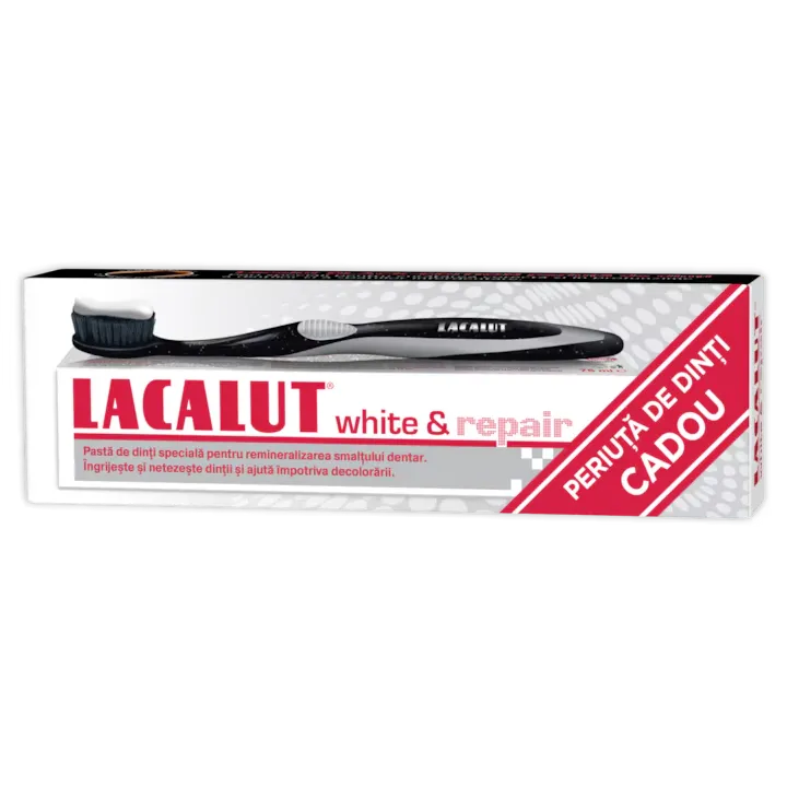 Pasta de Dinti - LACALUT PASTA DINTI 75ML WHITE REPAIR+PERIUTA