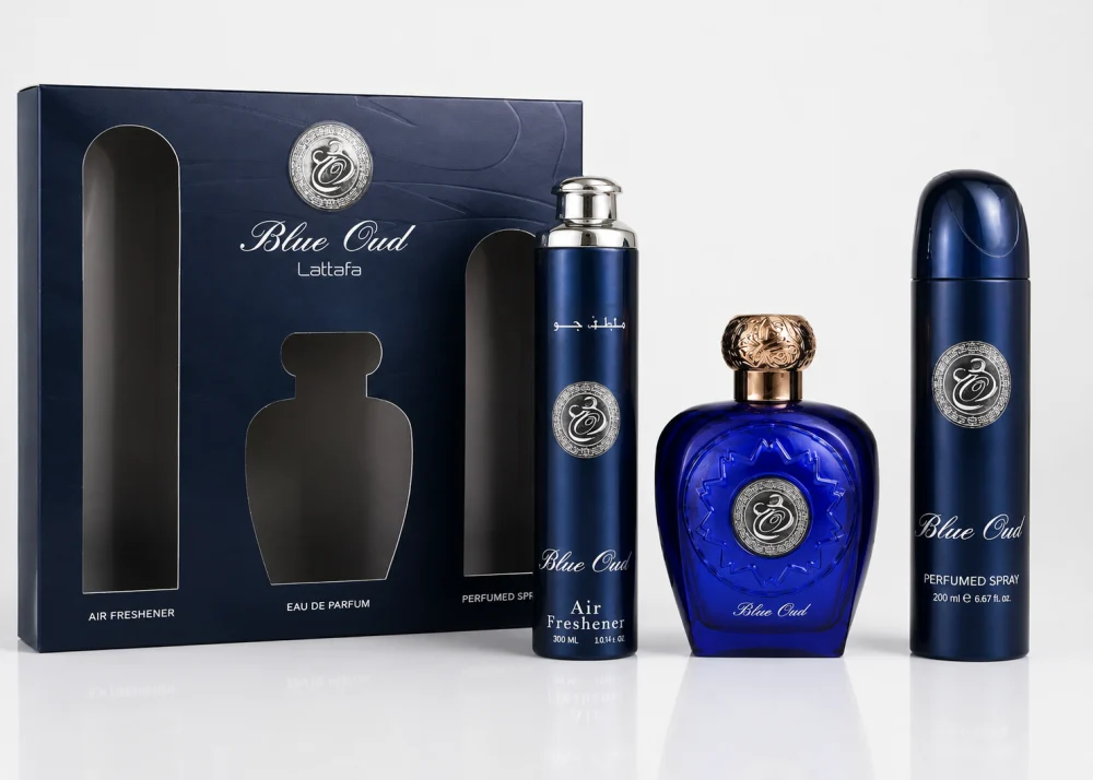 Ingrijire Personala - LATTAFA CASETA CADOU (AF300ML+PS200ML+EDP100ML) BLUE OUD