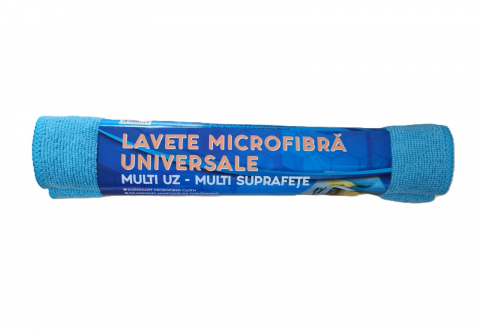Lavete si Bureti - Lavete Microfibra Universale si Profesionale, 40x30cm, 3 buc