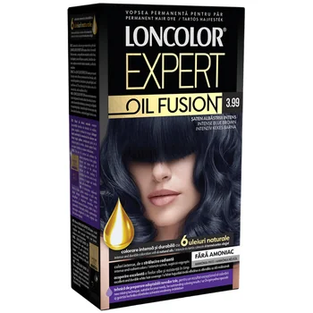 Vopsea de Par - LONCOLOR EXPERT OIL FUSION VOPSEA PAR 3.99 SATEN ALBASTRUI INTENS