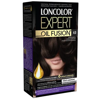 Vopsea de Par - LONCOLOR EXPERT OIL FUSION VOPSEA PAR 4 SATEN MEDIU