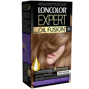 Vopsea de Par - LONCOLOR EXPERT OIL FUSION VOPSEA PAR 6.3 BLOND AURIU INCHIS