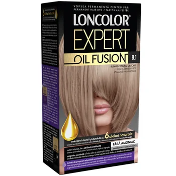 Vopsea de Par - LONCOLOR EXPERT OIL FUSION VOPSEA PAR 8.1 BLOND CENUSIU DESCHIS