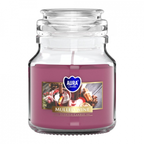 Lumanari Parfumate - Lumanare Parfumata, Borcan, Aura, Vin Fiert, Timp de Ardere 28 Ore