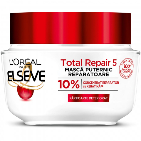 Tratament de Par - Masca de Par, L`Oreal, Elseve, Total Repair, 300 ml