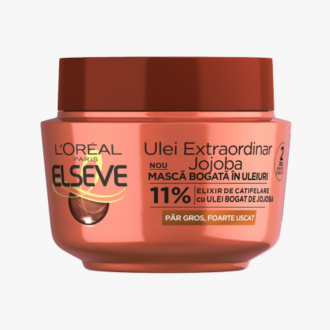 Tratament de Par - Masca de Par, L`Oreal, Elseve, Ulei Extraordinar Jojoba, 300 ml