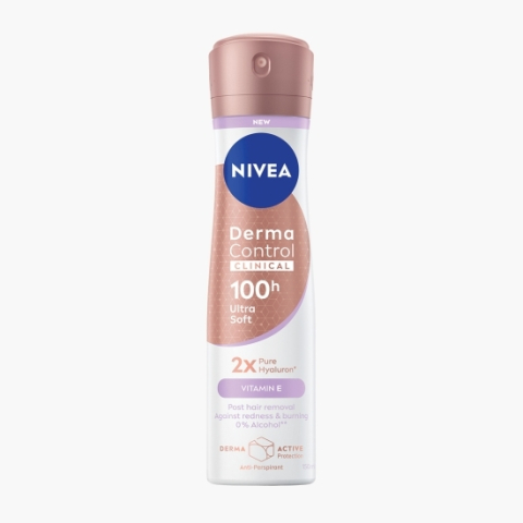 Deodorant Spray - NIVEA ANTIPERSPIRANT DEO 150ML DERMA CONTROL CLINICAL ULTRA SOFT