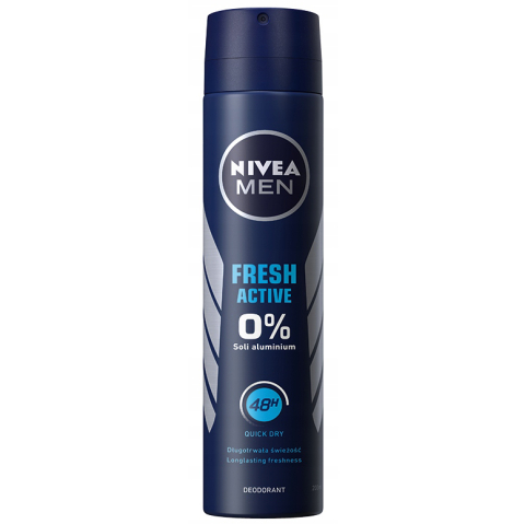 Deodorant Spray - NIVEA ANTIPERSPIRANT DEO 200ML MEN FRESH ACTIVE