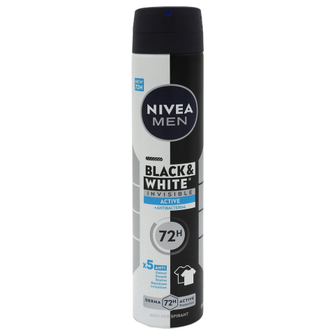 Deodorant Spray - NIVEA ANTIPERSPIRANT DEO 200ML MEN INVISIBLE BW ACTIVE