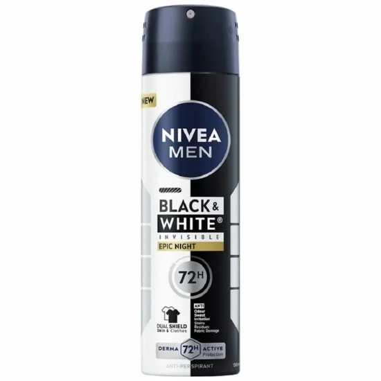 Ingrijire Personala - NIVEA ANTIPERSPIRANT DEO 200ML MEN INVISIBLE BW NIGHT