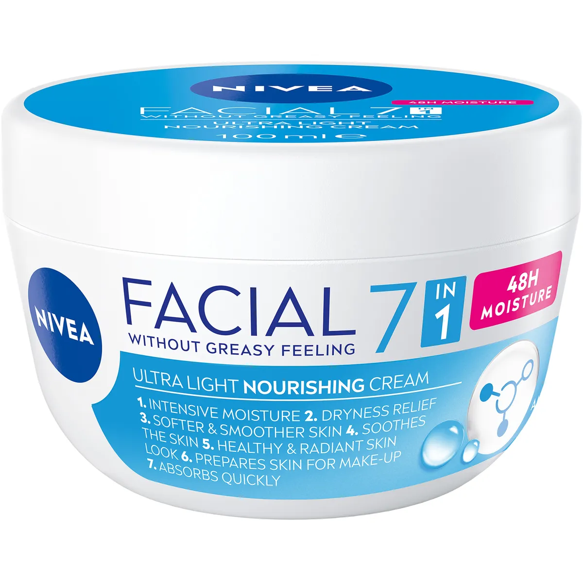 Creme de Fata - Nivea Cremă de Față 100 ml Facial 7in1 Nourishing