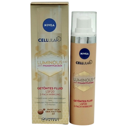 Creme de Fata - NIVEA CREMA FATA 40ML SPF20 ANTI-SPOT CELLULAR LUMINOUS 630