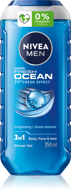 Gel de Dus pentru Barbati - NIVEA GEL DUS 250ML 3IN1 MEN FRESH OCEAN