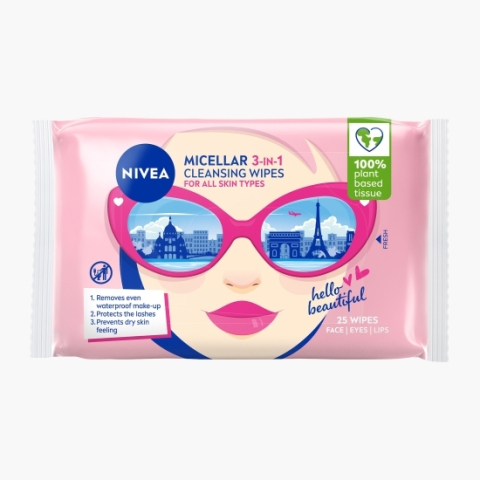 Ingrijire Personala - NIVEA SERVETELE UMEDE DEMACHIANTE 25BUC 3IN1 DIVERSE SORTIMENTE