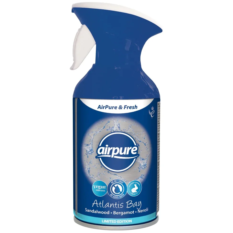 Cosmetica Auto - Odorizant, Air Pure & Fresh, Atlantis Bay, Sandalwood & Bergamot & Neroli, 250 ml