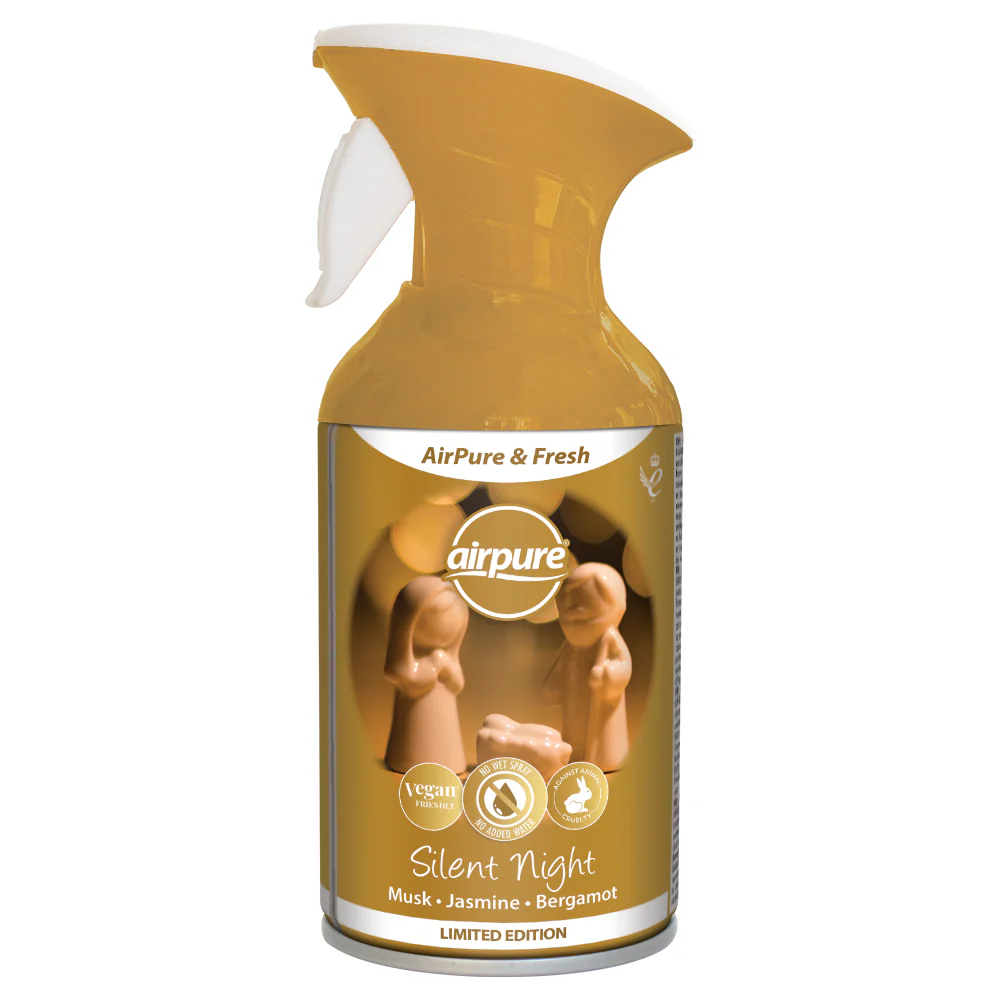 Cosmetica Auto - Odorizant, Air Pure & Fresh, Silent Night, Musk & Jasmine & Bergamot, 250 ml