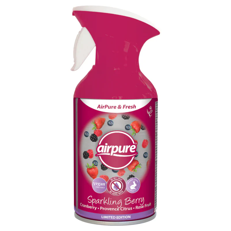 Cosmetica Auto - Odorizant, Air Pure & Fresh, Sparkling Berry, Cranberry & Provence Citrus & Rose Fruit, 250 ml