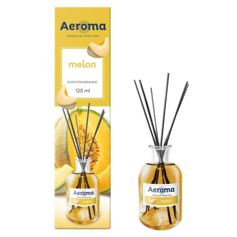 Odorizante Camera - Odorizant de Camera cu Betisoare, Aeroma, Pepene Galben, 125 ml