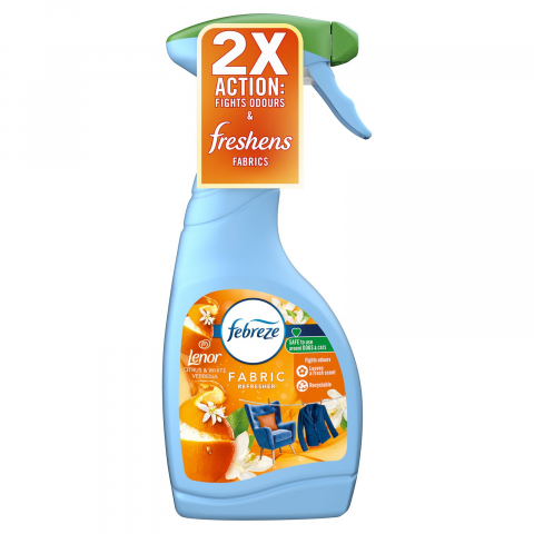 Balsam Rufe Uscate - Odorizant Textile si Camera, Lenor, Febreze, Citrus & White Verbena, Spray, 500 ml
