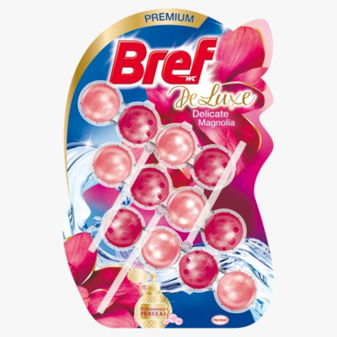 Odorizante WC - Odorizant Wc, Bref, Deluxe Delicate Magnolia, 3x50g