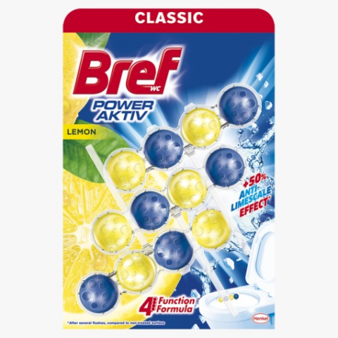 Odorizante WC - Odorizant Wc, Bref, Lemon, 3x50g