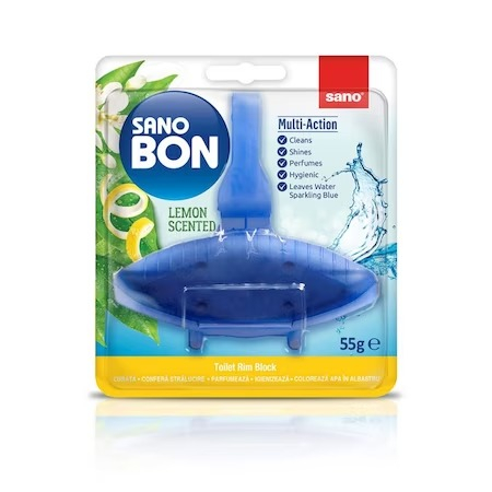Odorizante WC - Odorizant WC, Sano Bon, Lemon, 55 gr