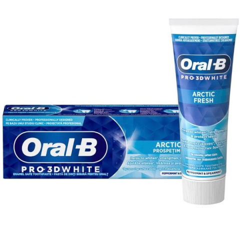 Ingrijire Personala - ORAL B PASTA DINTI 75ML 3D WHITE BIANCO GHIACCIO
