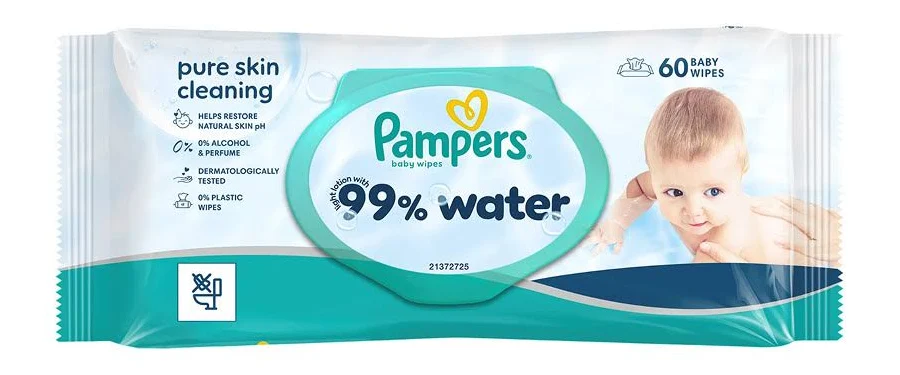 Servetele Umede pentru Copii - PAMPERS SERVETELE UMEDE BABY 99% APA 60BUC