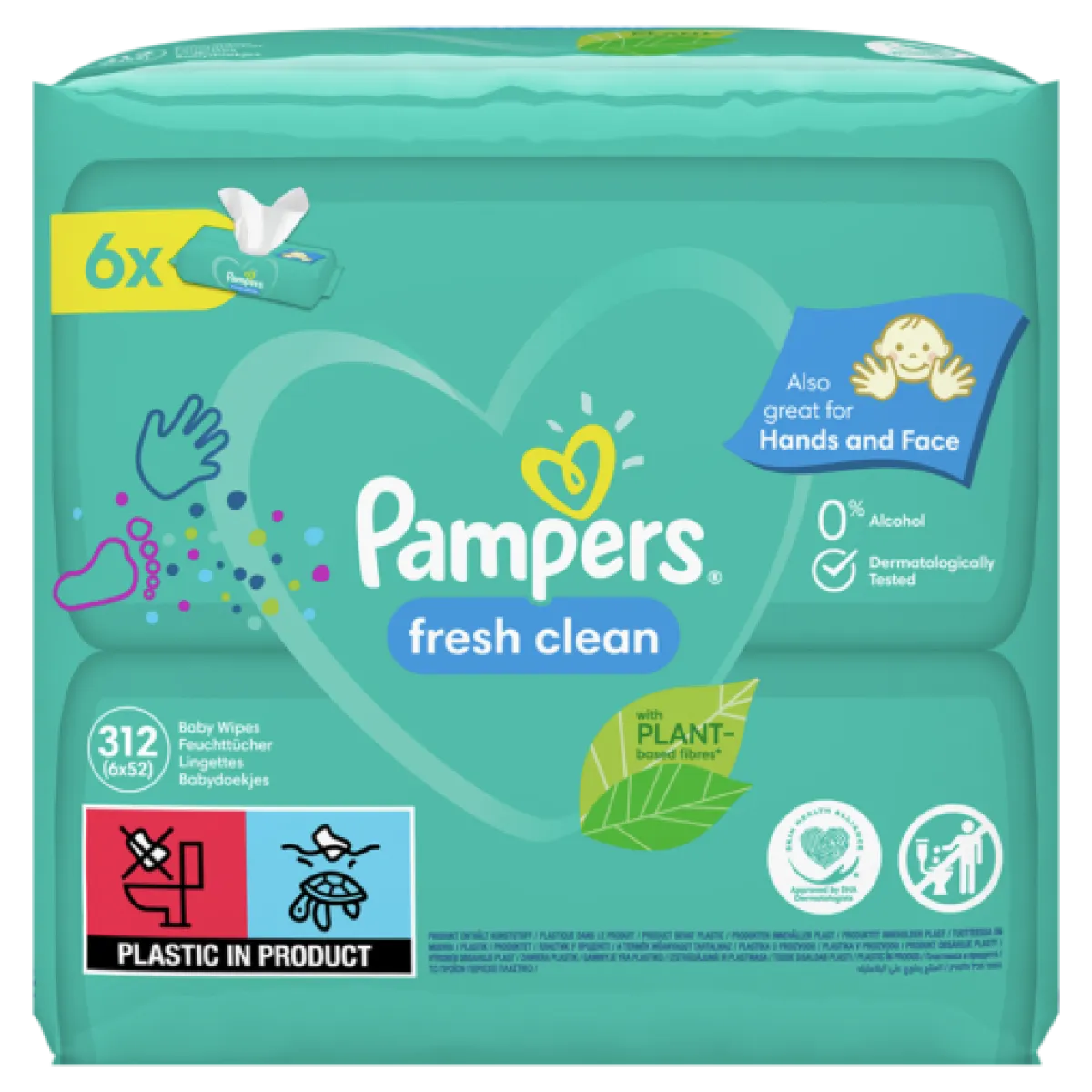 Servetele Umede pentru Copii - Pampers Servetele Umede Baby Fresh Clean 52buc 6pac/set