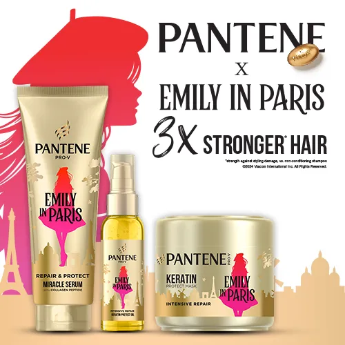 Pentru Femei - PANTENE CASETA CADOU (SER200ML+MASCA300ML+ULEI100ML) REPAIR PROTECT EMILY IN PARIS
