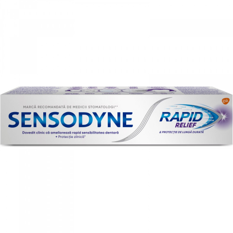 Pasta de Dinti - Pasta de Dinti, Sensodyne, Rapid Relief, 75 ml
