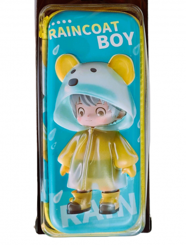 Ingrijire Copii - Penar cu Lacatel Pentru Baieti, Neechipat, Yellow Raincoat 3D