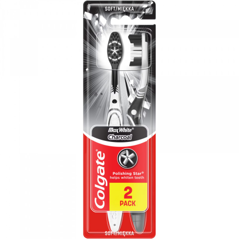 Periuta de Dinti - Periuta de Dinti, Colgate, Max White, Charcoal, Set 2 Buc