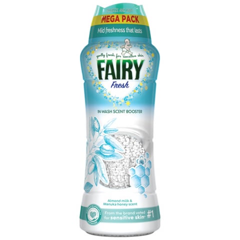 Perle Parfumate - Perle Parfumate, Fairy Beads, Non Bio In-Wash Scent Booster, Lapte de Migdale si Miere de Manuka, 570g