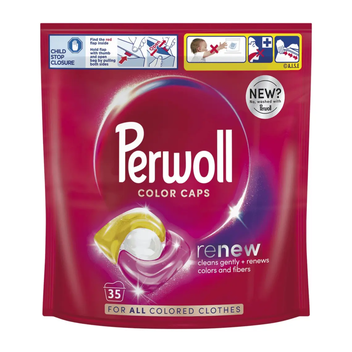 Detergent Capsule - PERWOLL DETERGENT CAPSULE 35BUC RENEW COLOR