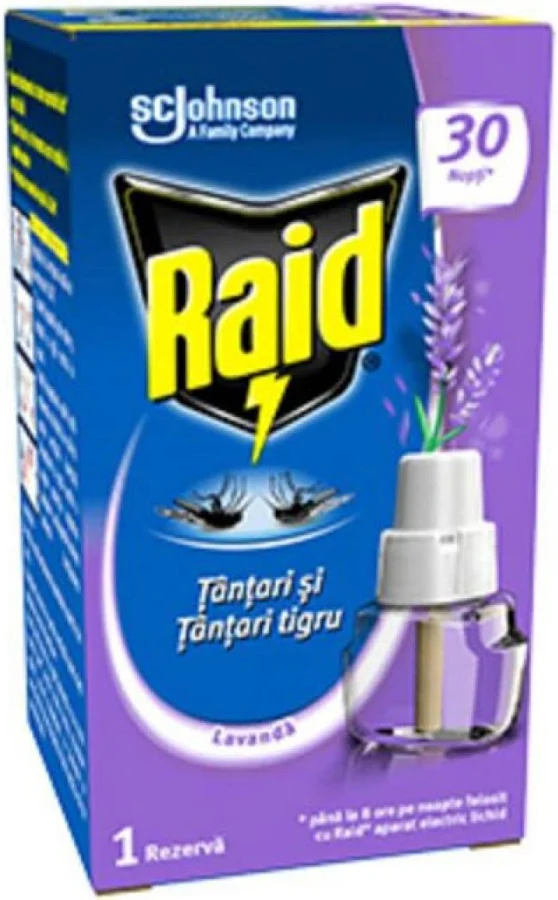 Insecticid si Repelant - RAID REZERVA LICHIDA TANTARI 21ML LAVANDA