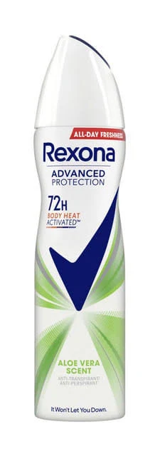 Deodorant Spray - REXONA ANTIPERSPIRANT DEO 150ML ADVANCE PROTECTION ALOE VERA SCENT