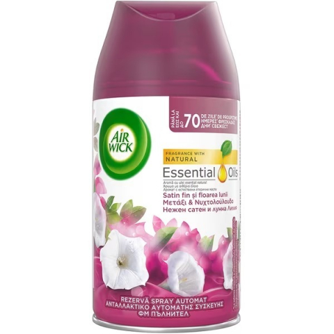 Odorizante Camera - Rezerva Odorizant de Camera, Spray, Air Wick, Satin Fin & Floarea Lunii, 250 ml