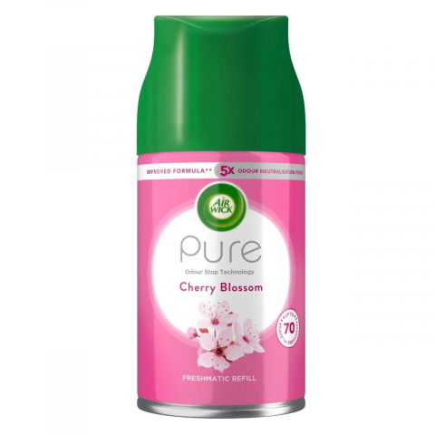 Odorizante Camera - Rezerva Odorizant de Camera, Spray, Air Wick Pure, Cherry Blossom, 250 ml