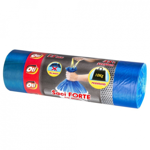 Uz Casnic - Saci Menajeri Forte cu Snur, Oti, 50 x 60 cm, 35 L, 15 buc