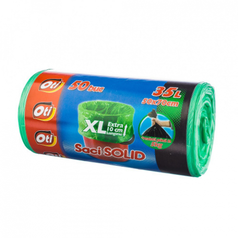 Uz Casnic - Saci Solid Menajeri XL, Oti, 50 x 70cm, 35L, 50 buc