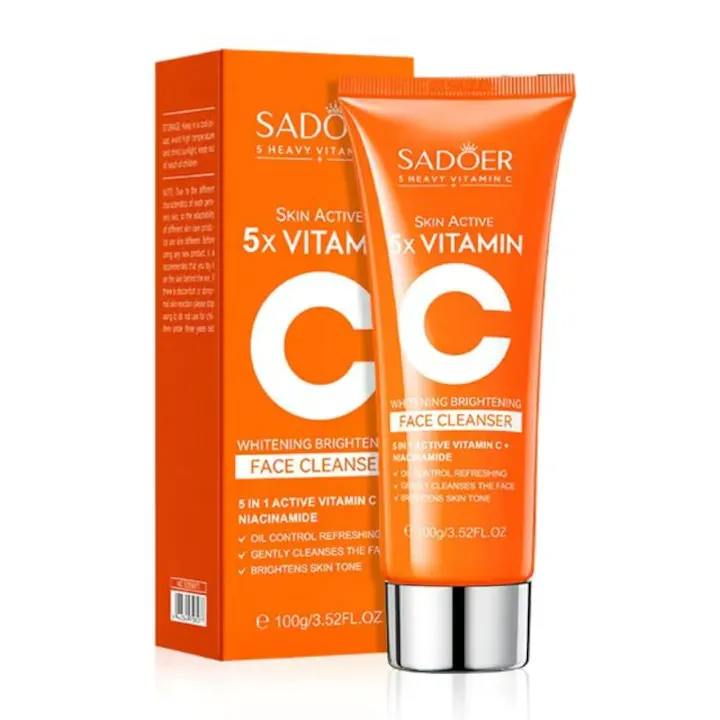 Ingrijire Personala - Sadoer Gel Curățare Față cu Niacinamide și Vitamina C 5X 100ml